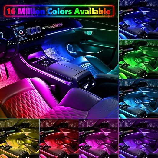 Car Ambient Lighting Kit | Bonus footwell lighting!